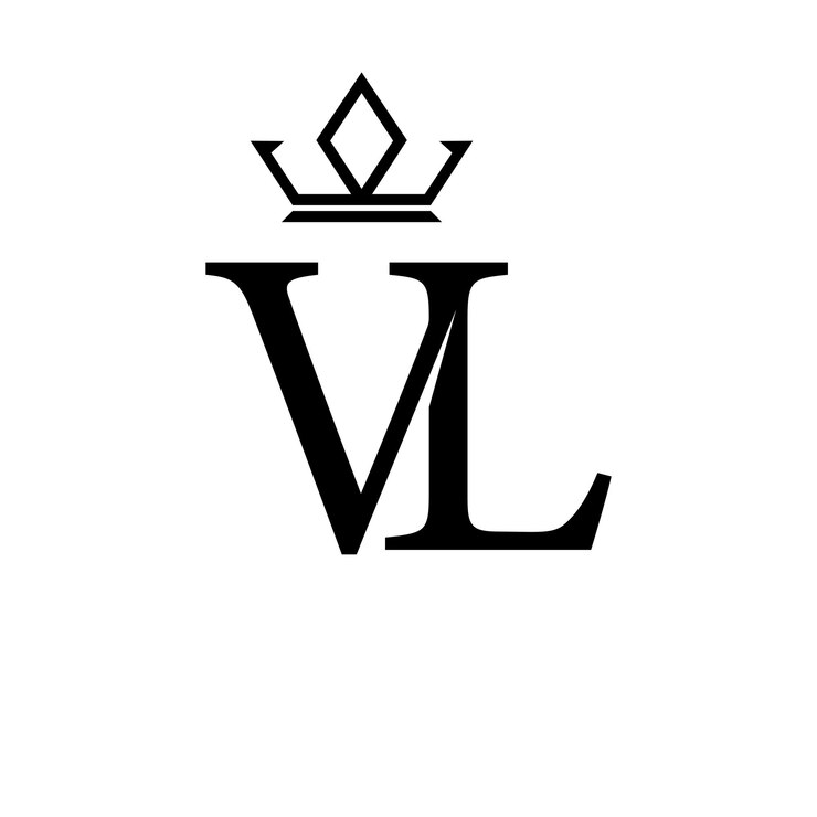 Wektor litery vllv dla inspiracji projektowaniem logo