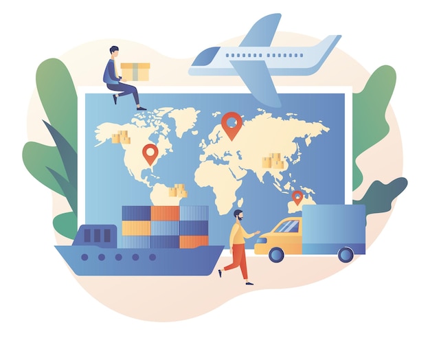 Logistyka biznesowa Globalna sieć logistyczna Eksport import magazyn biznes transport