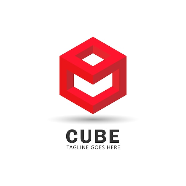 Plik wektorowy logo 3d cube