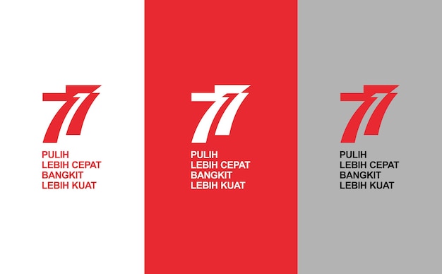 Logo 77 Lat Dnia Niepodległości Indonezji