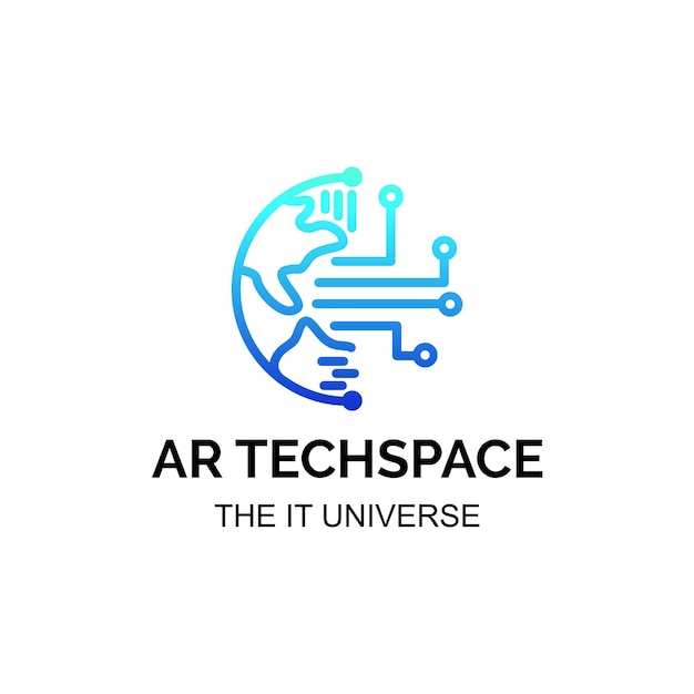 Plik wektorowy logo ar techspace