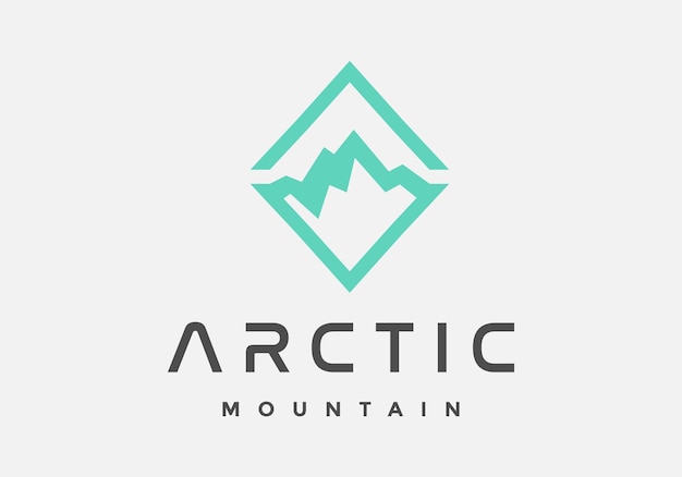 Logo Arktycznej Góry W Nowoczesnym Stylu.