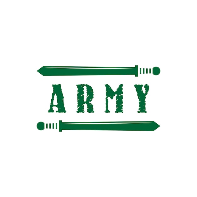 Logo Armii Wektorowy Wzór Symbolu Wojskowego
