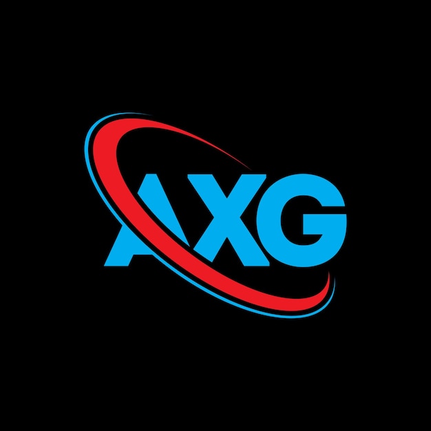 Logo Axg Axg Litery Axg Logo Inicjały Logo Axg Powiązane Z Okręgiem I Dużymi Literami Monogram Logo Typografia Axg Dla Firmy Technologicznej I Marki Nieruchomości