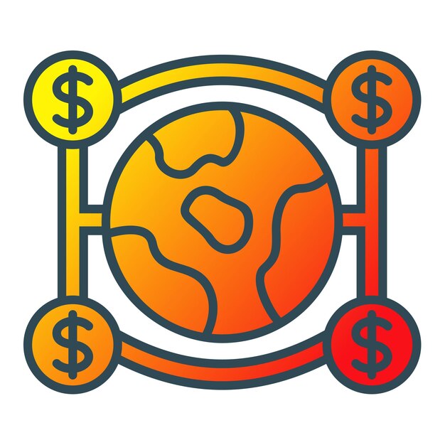 logo banknotów dolarowych na białym tle