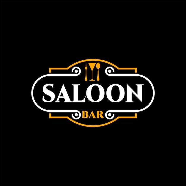 Plik wektorowy logo baru z napisem bar w salonie.