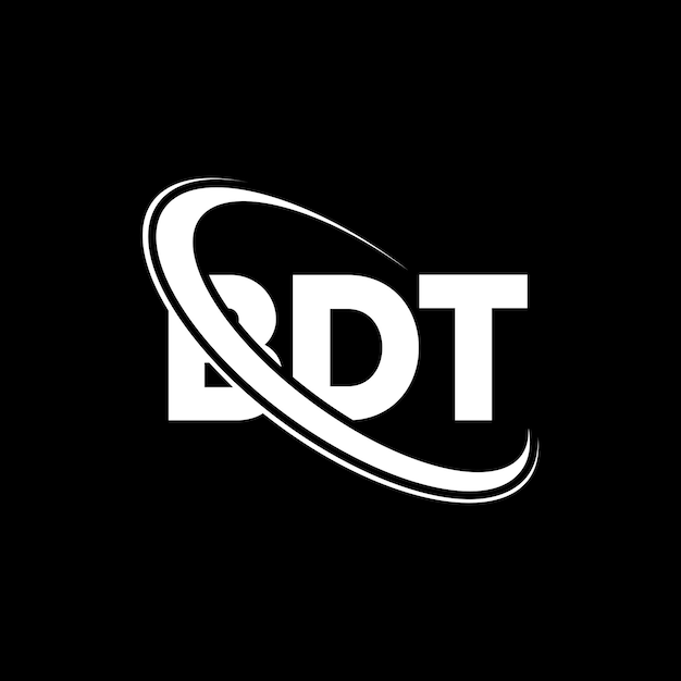 Logo Bdt (litera Bdt) - Inicjały Logo Bdt Połączone Z Okręgiem I Dużymi Literami, Logo Monogramu, Typografia Bdt Dla Biznesu Technologicznego I Marki Nieruchomości.