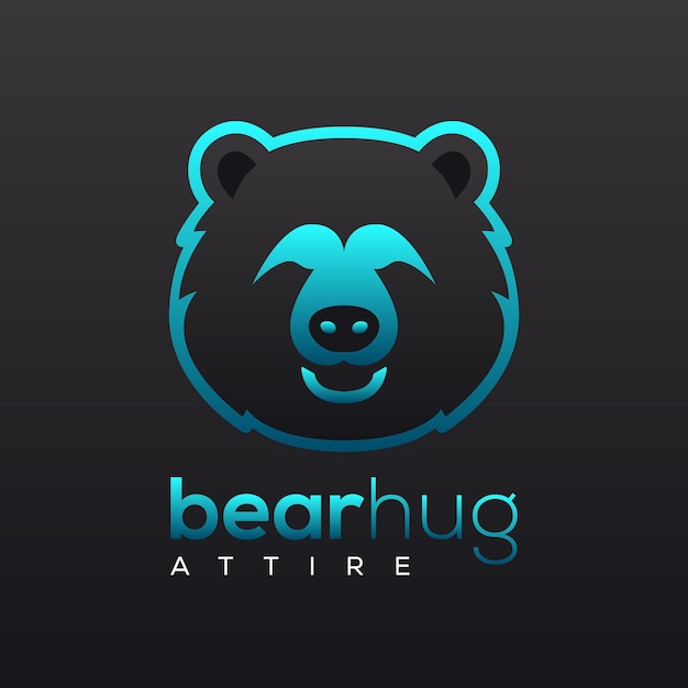 Plik wektorowy logo bearhug attire