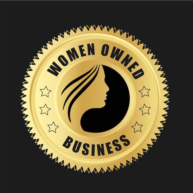 Logo Będące Własnością Kobiet Projektowanie Logo Wektorowe Będące Własnością Kobiet Logo Firmy Będące Własnością Kobiet Odznaki Zaufania