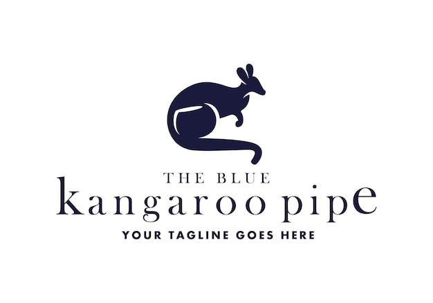 Logo Blue Kangaroo Pipe Ogólne Dobre Dla Każdej Branży