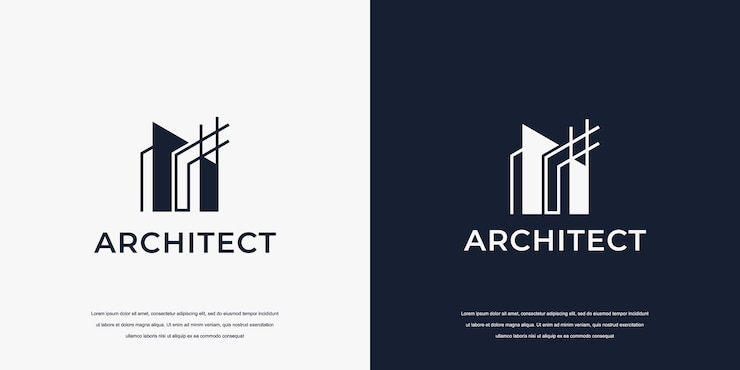 Wektor logo budynku dla firmy architektonicznej