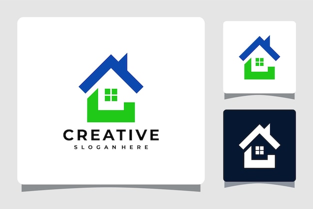Plik wektorowy logo budynku nieruchomości i domu do budowy firmy