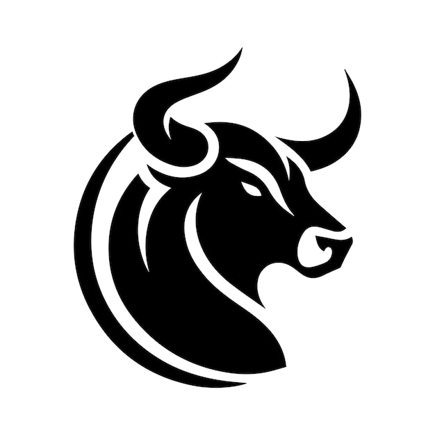 Plik wektorowy logo bull vector czarne