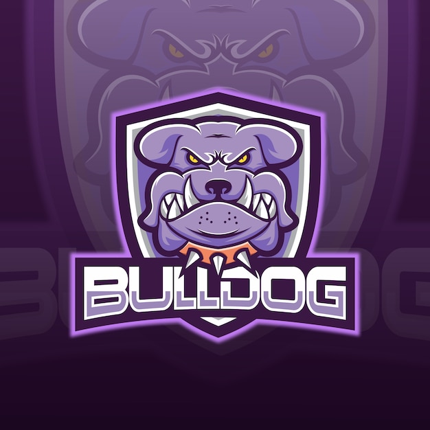 Plik wektorowy logo bulldog