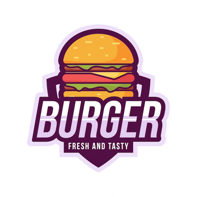 Plik wektorowy logo burger