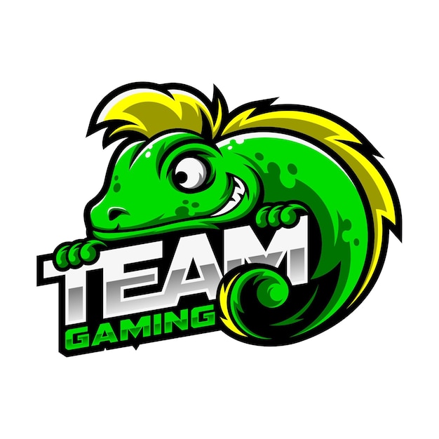 Plik wektorowy logo chameleon gaming