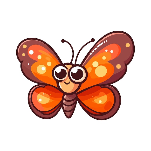 Plik wektorowy logo charakteru motyla ai wygenerowany obraz