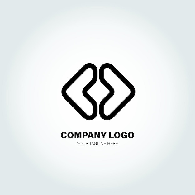 Logo chleba zostało zaprojektowane w minimalistycznym stylu wektorowym i jest czarno-białe