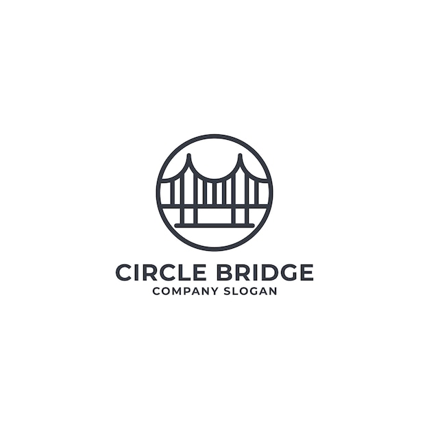 Logo Circle Bridge Monoline