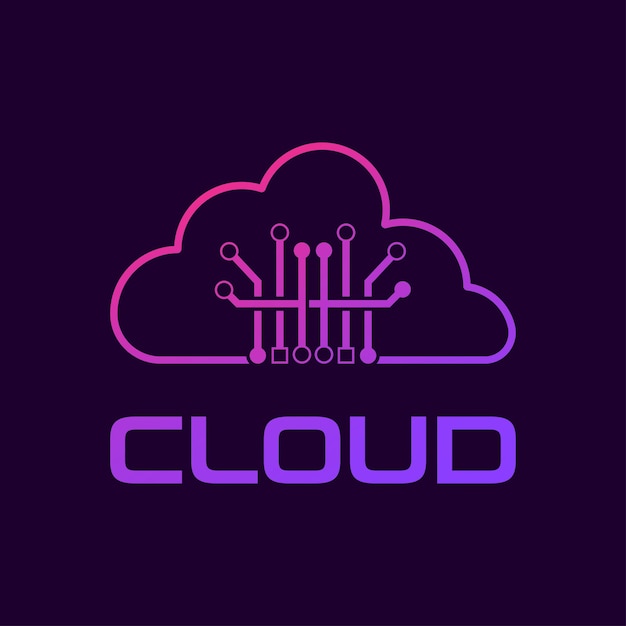 Plik wektorowy logo cloud