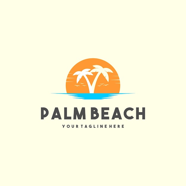 Plik wektorowy logo creative palm beach