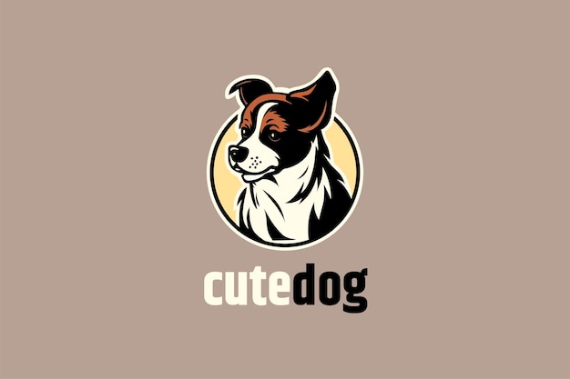 Plik wektorowy logo cute dog