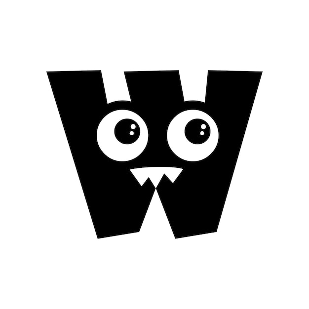 Plik wektorowy logo czcionki maskotki