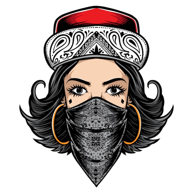 Logo damskie w stylu Chicano