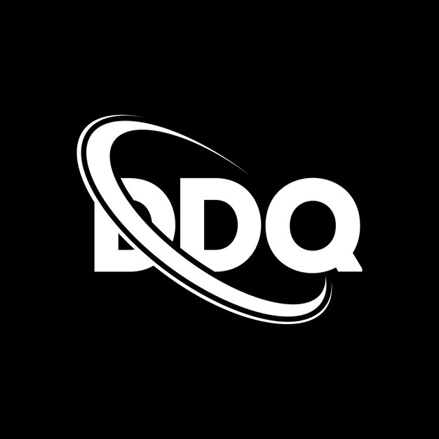 Plik wektorowy logo ddq (ddq letter design) - inicjały, logo ddq połączone z okręgiem i dużymi literami, logo monogramu, typografia ddq dla biznesu technologicznego i marki nieruchomości.