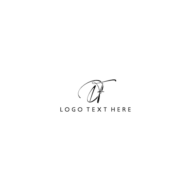 Logo DF, odręczne logo DF, logo DF Signature, logo DF Initials