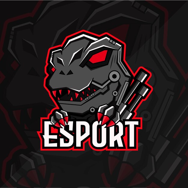 Plik wektorowy logo dino esport