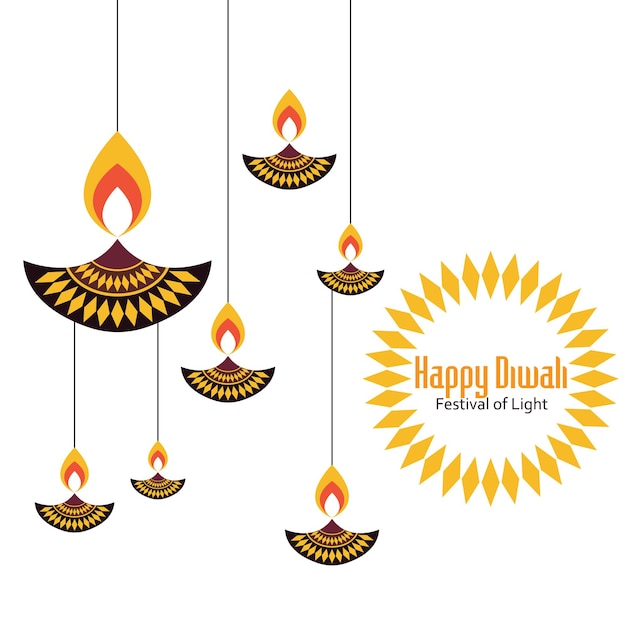 Logo Diwali i szablon wektora