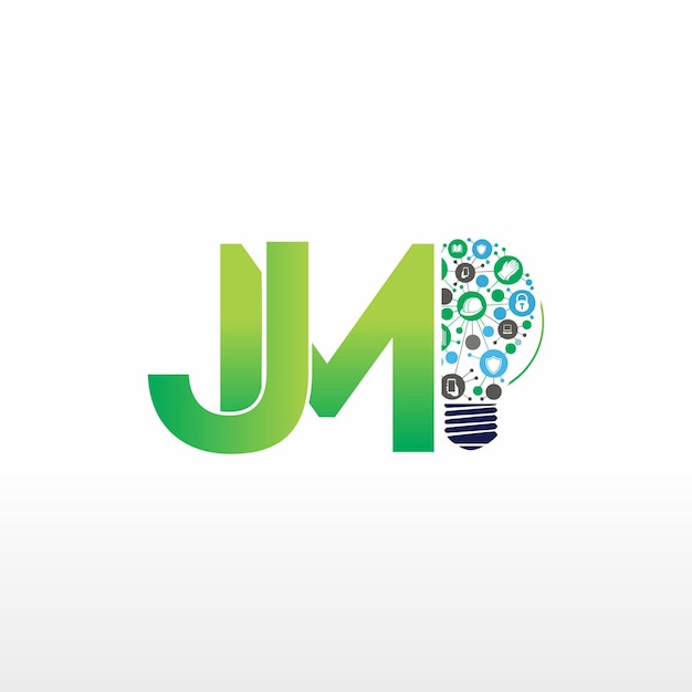 Plik wektorowy logo dla firmy o nazwie jm.