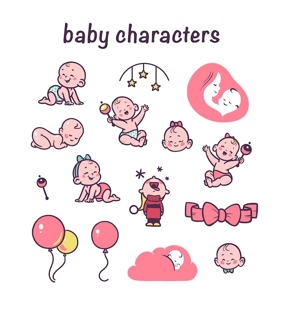 Plik wektorowy logo dla niemowląt