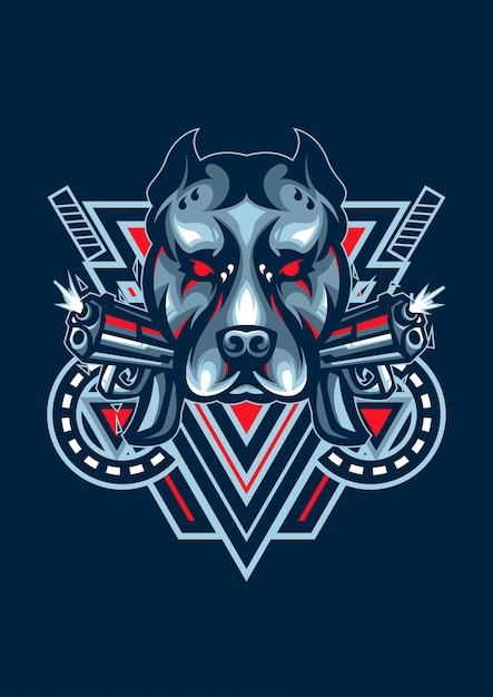 Plik wektorowy logo dog esport