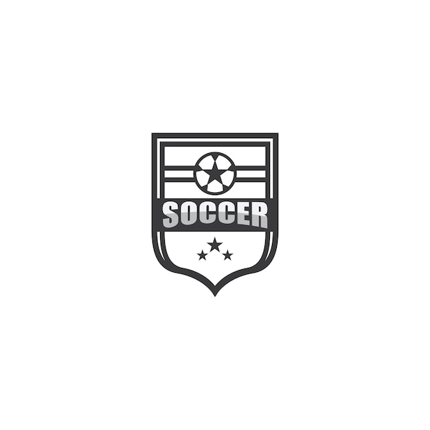 Plik wektorowy logo drużyny piłkarskiej z szablonem wektorowym emblemu