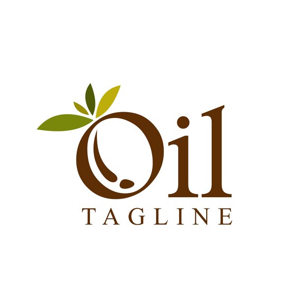 Plik wektorowy logo drzewa oliwnego logo oleju