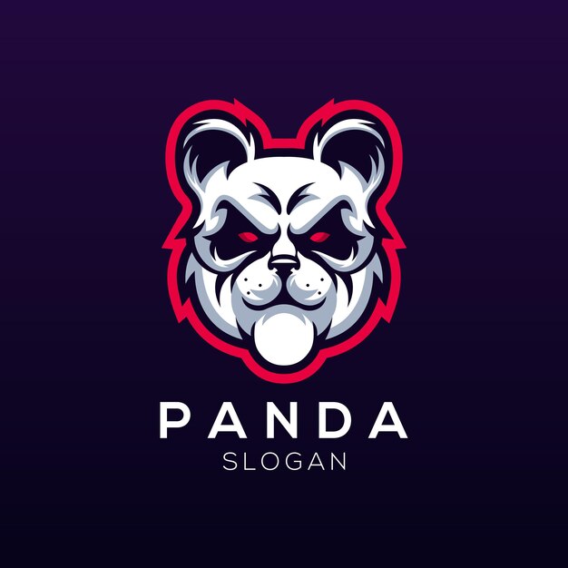 Plik wektorowy logo e-sportu panda