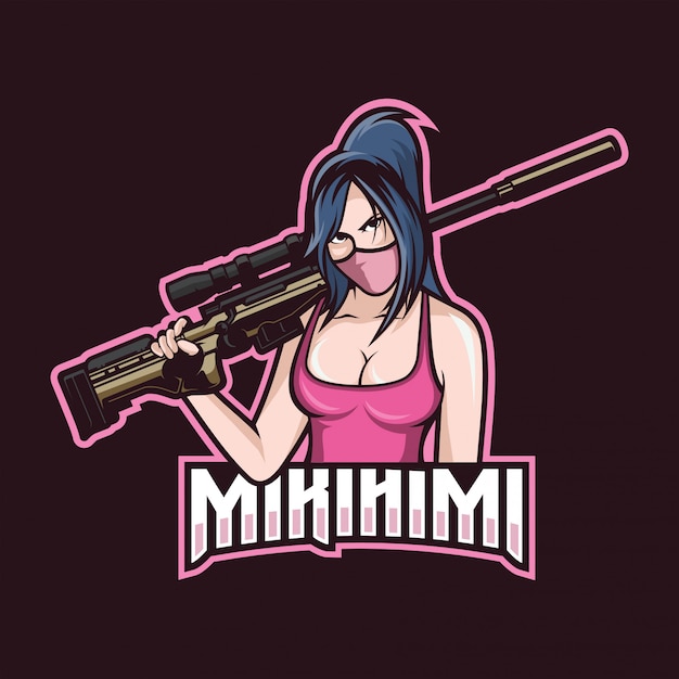 Logo E-sportu Sniper Girl