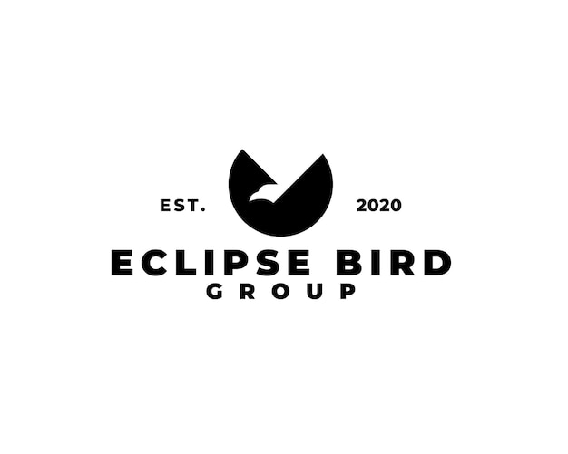 Logo Eclipse Bird Logo Eclipse Moon Logo Latającego Orła