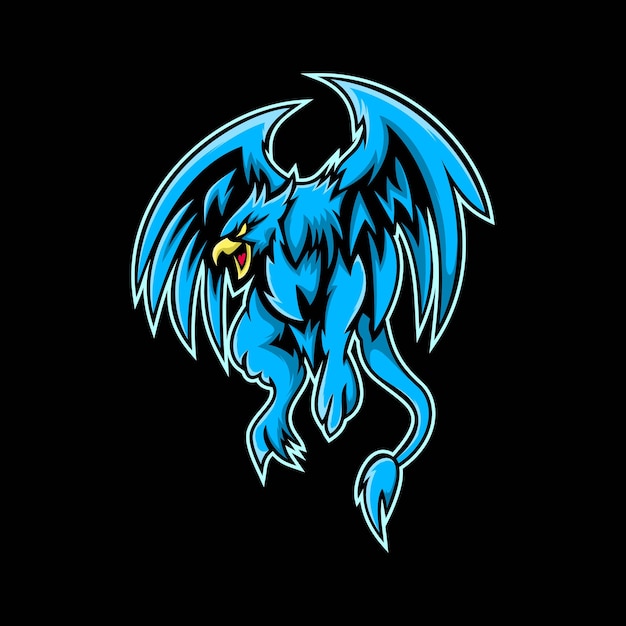 logo esport maskotki feniksa