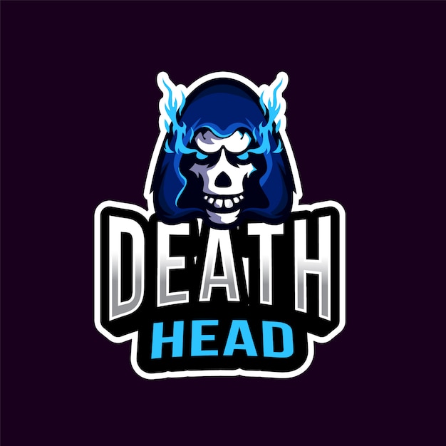 Plik wektorowy logo esportowe death head