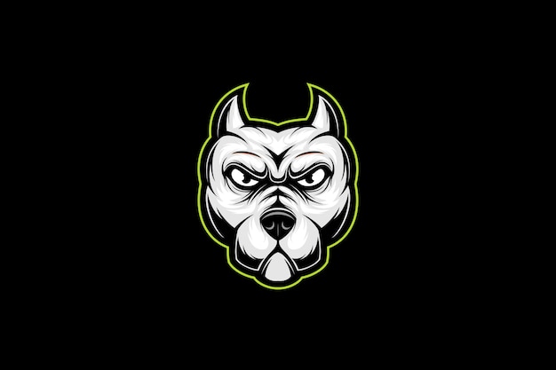 Logo Esportowe Głowy Pitbull