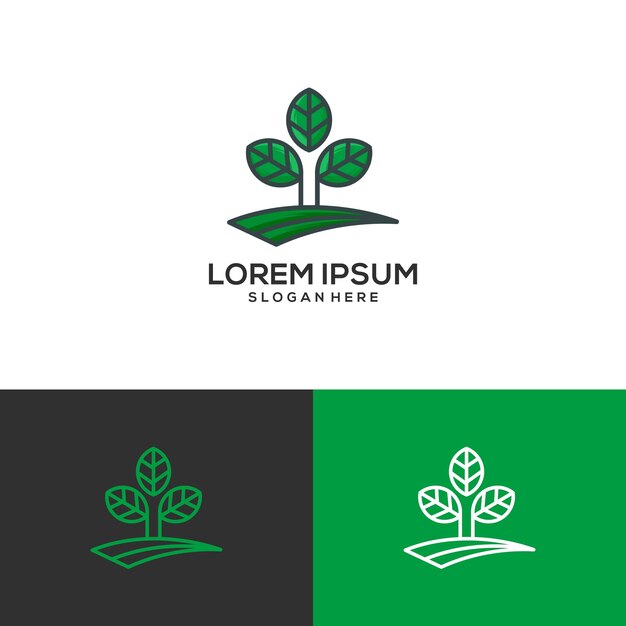 logo farmy szablon wektor ilustracja