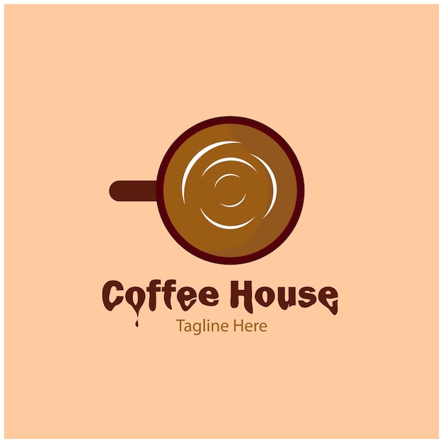 Plik wektorowy logo filiżanki do kawy