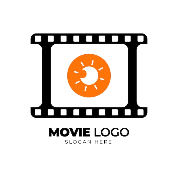 Logo Filmu Z Płaskim Stylem Oka