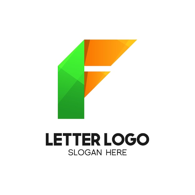 Plik wektorowy logo firmy litera f