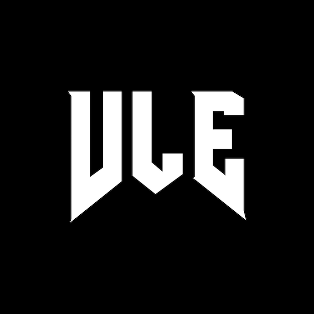 Logo firmy VLE (Czarno-Białe) VLE (Wektorowe VLE) ikona VLE (Alfabet VLE)
