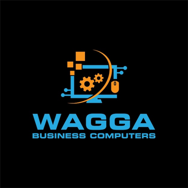 Logo Firmy Wagga Hardware Do Serwisu Sprzętu I Oprogramowania Komputerowego.