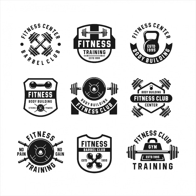Logo Fitness Club Body Building